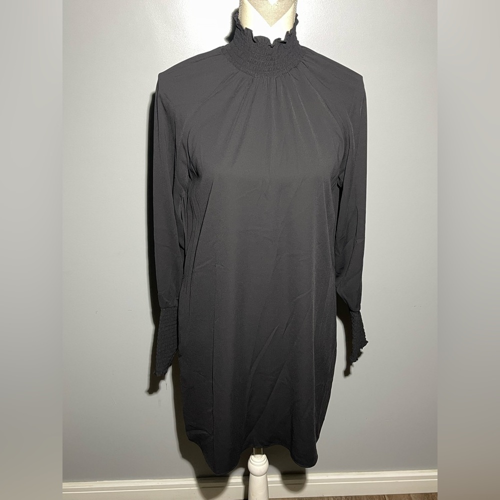 Amanda Uprichard Black Long Sleeve Dress